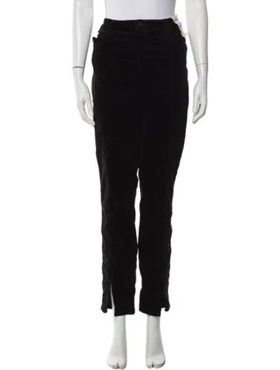 Pre-owned L'agence Straight Leg Pants In Black