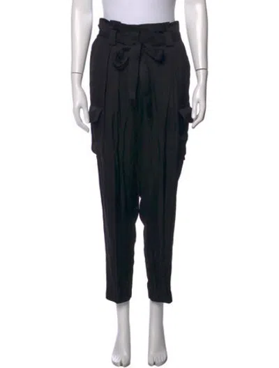 Pre-owned L'agence Straight Leg Pants In Black