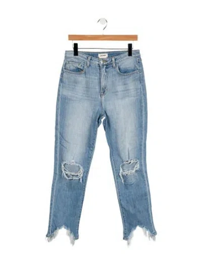 Pre-owned L'agence Straight Leg Pants In Blue