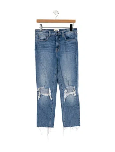 Pre-owned L'agence Straight Leg Pants In Blue