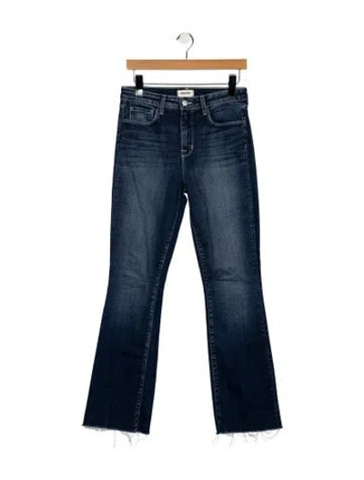 Pre-owned L'agence Straight Leg Pants In Blue