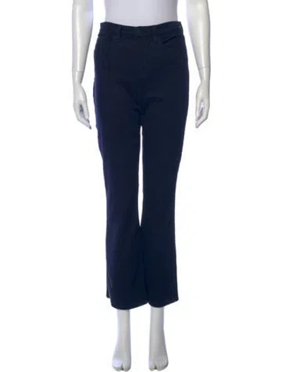Pre-owned L'agence Straight Leg Pants In Blue