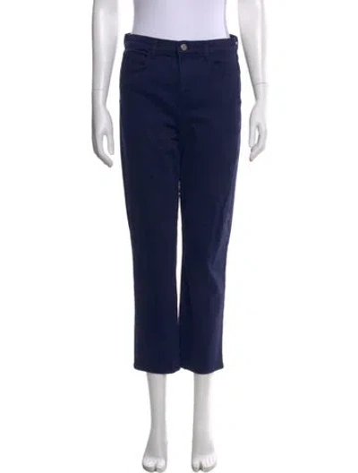 Pre-owned L'agence Straight Leg Pants In Blue