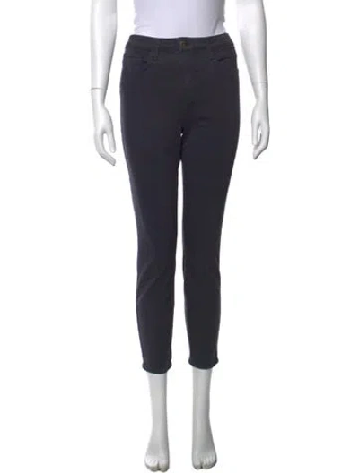 Pre-owned L'agence Straight Leg Pants In Blue