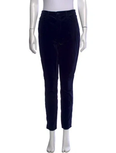 Pre-owned L'agence Straight Leg Pants In Blue