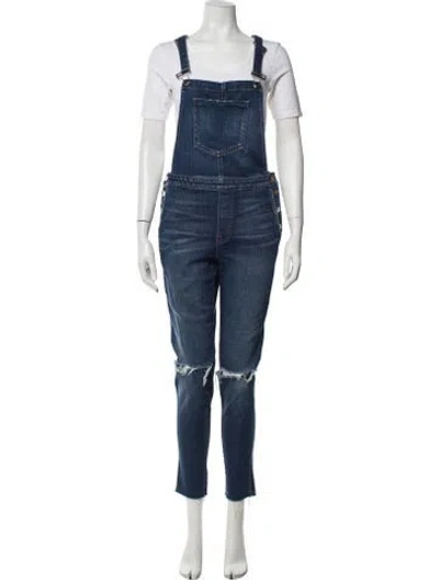 Pre-owned L'agence Straight Leg Pants In Blue