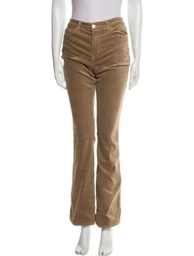 Pre-owned L'agence Straight Leg Pants In Brown