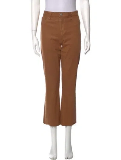 Pre-owned L'agence Straight Leg Pants In Brown