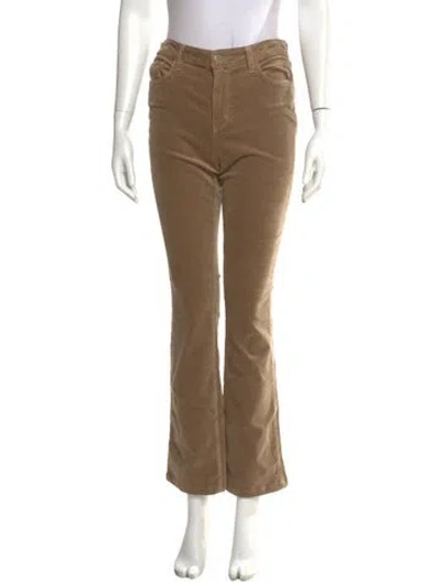 Pre-owned L'agence Straight Leg Pants In Brown