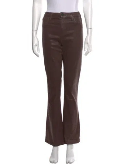 Pre-owned L'agence Straight Leg Pants In Brown