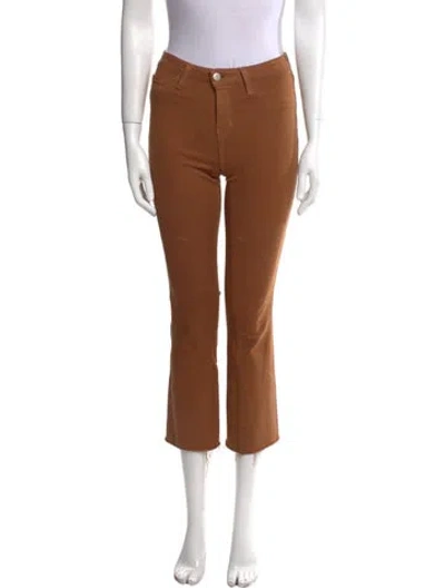 Pre-owned L'agence Straight Leg Pants In Brown