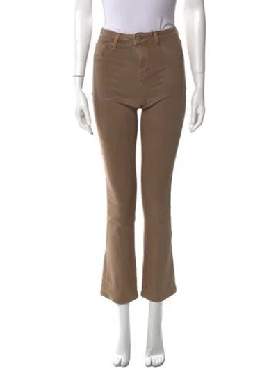 Pre-owned L'agence Straight Leg Pants In Brown