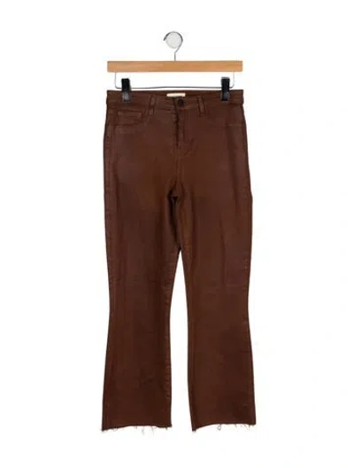 Pre-owned L'agence Straight Leg Pants In Brown