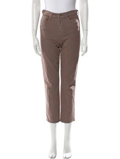 Pre-owned L'agence Straight Leg Pants In Brown