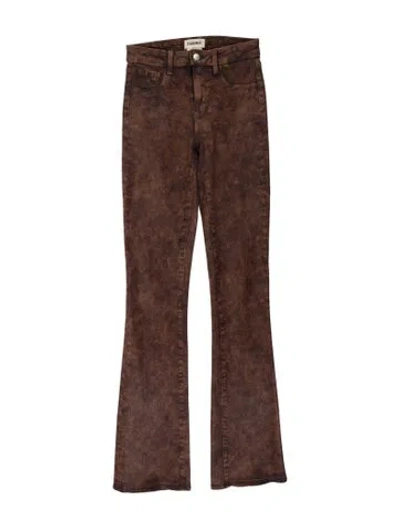Pre-owned L'agence Straight Leg Pants In Brown