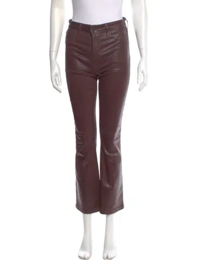 Pre-owned L'agence Straight Leg Pants In Brown