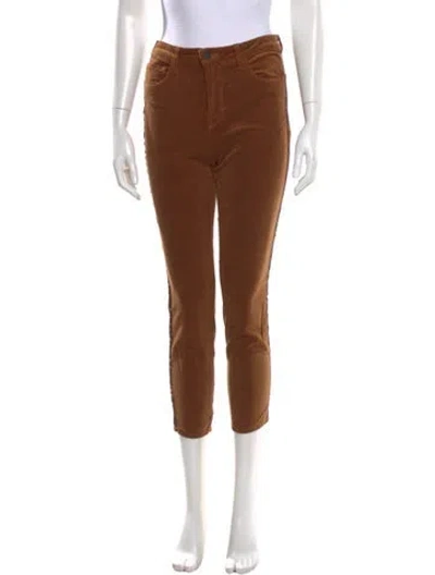 Pre-owned L'agence Straight Leg Pants In Brown