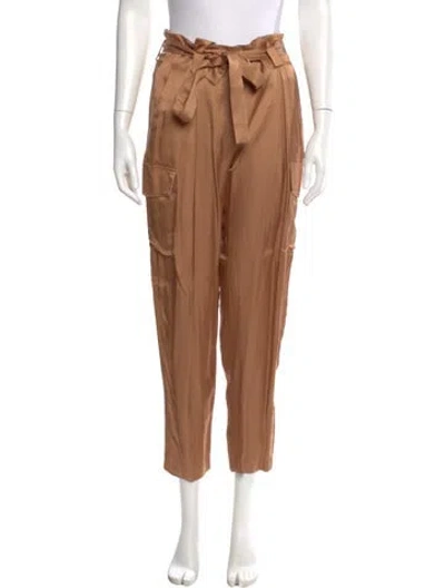 Pre-owned L'agence Straight Leg Pants In Brown