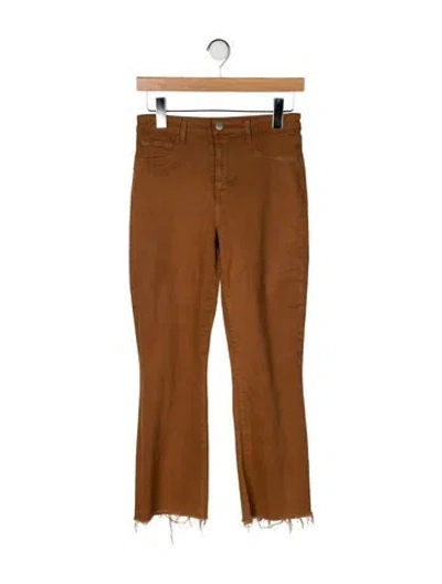 Pre-owned L'agence Straight Leg Pants In Brown