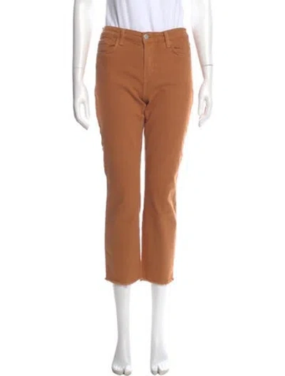 Pre-owned L'agence Straight Leg Pants In Brown