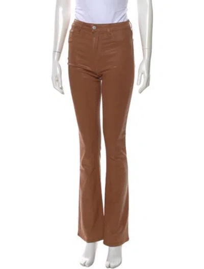 Pre-owned L'agence Straight Leg Pants In Brown