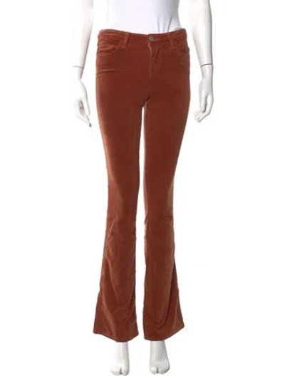 Pre-owned L'agence Straight Leg Pants In Brown