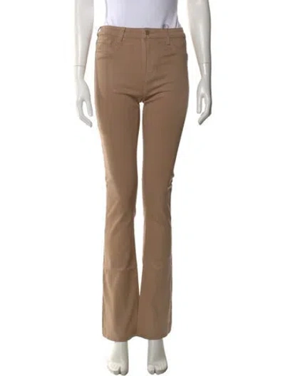Pre-owned L'agence Straight Leg Pants In Brown