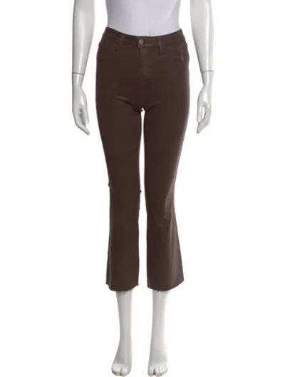 Pre-owned L'agence Straight Leg Pants In Brown