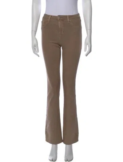 Pre-owned L'agence Straight Leg Pants In Brown