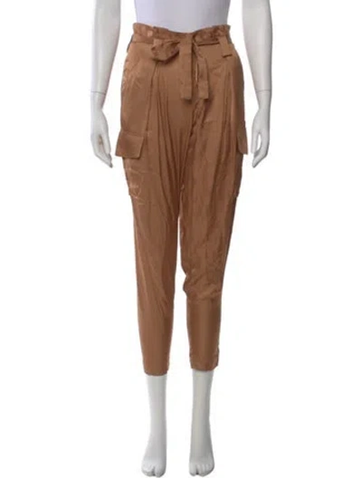 Pre-owned L'agence Straight Leg Pants In Brown