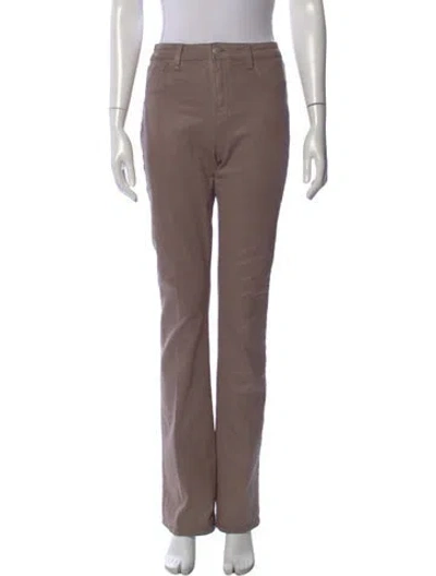 Pre-owned L'agence Straight Leg Pants In Brown