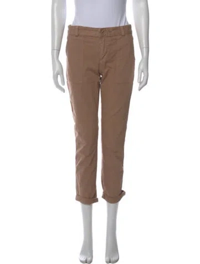 Pre-owned L'agence Straight Leg Pants In Brown