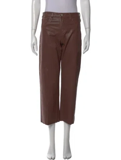 Pre-owned L'agence Straight Leg Pants In Brown
