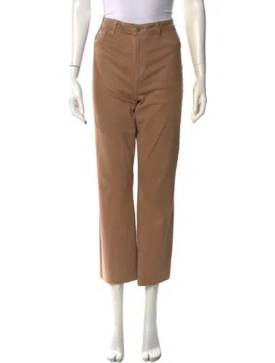 Pre-owned L'agence Straight Leg Pants In Brown