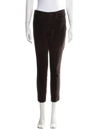 Pre-owned L'agence Straight Leg Pants In Brown