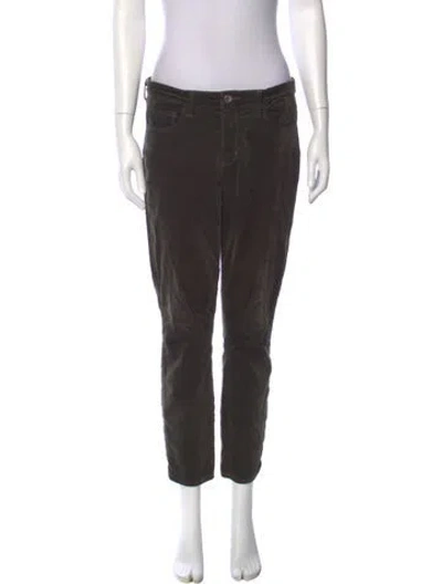 Pre-owned L'agence Straight Leg Pants In Brown