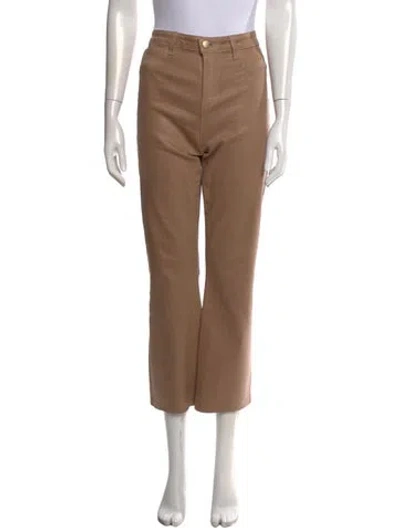 Pre-owned L'agence Straight Leg Pants In Brown