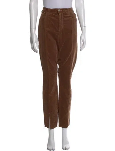 Pre-owned L'agence Straight Leg Pants In Brown
