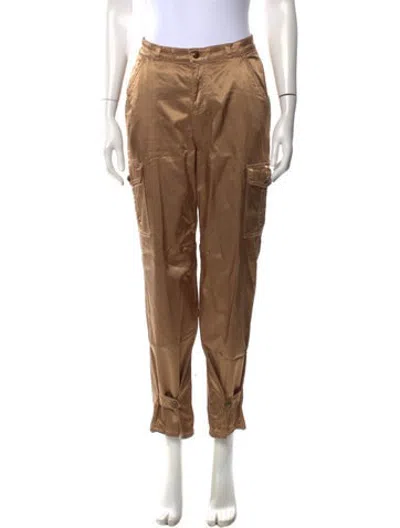 Pre-owned L'agence Straight Leg Pants In Gold