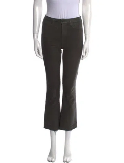 Pre-owned L'agence Straight Leg Pants In Gray