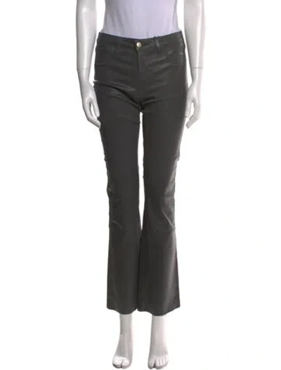 Pre-owned L'agence Straight Leg Pants In Gray