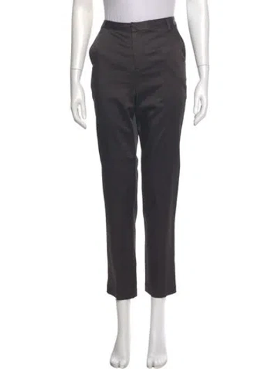 Pre-owned L'agence Straight Leg Pants In Gray