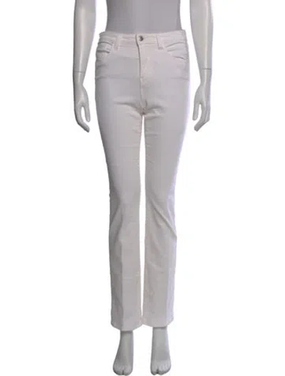 Pre-owned L'agence Straight Leg Pants In Gray