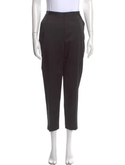 Pre-owned L'agence Straight Leg Pants In Gray