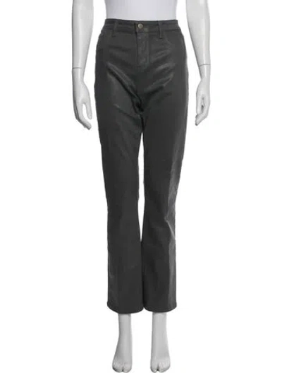 Pre-owned L'agence Straight Leg Pants In Gray