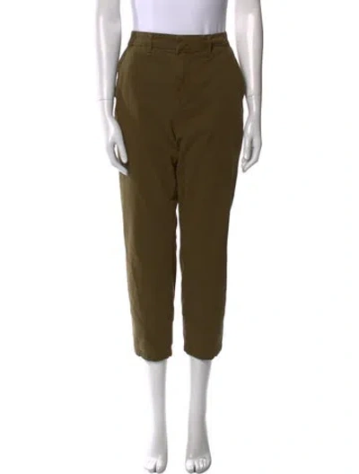 Pre-owned L'agence Straight Leg Pants In Green