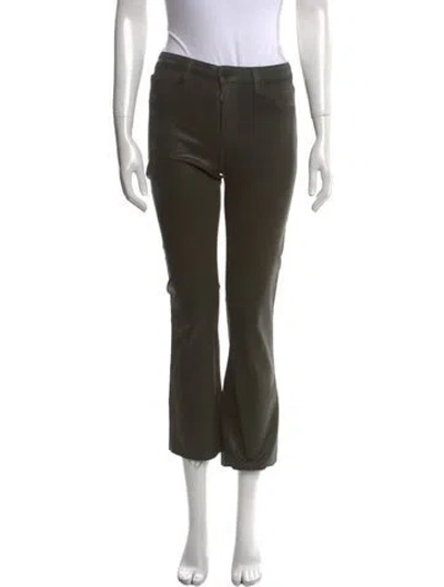Pre-owned L'agence Straight Leg Pants In Green