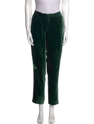 Pre-owned L'agence Straight Leg Pants In Green