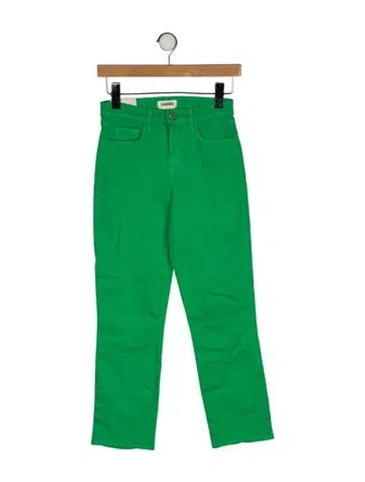 Pre-owned L'agence Straight Leg Pants In Green