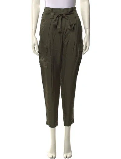 Pre-owned L'agence Straight Leg Pants In Green